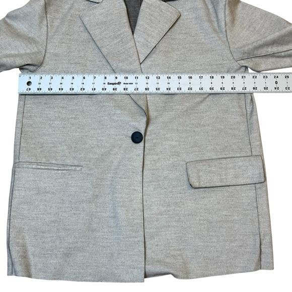 Zara Soft Turn-Down Collar Jacket Mink Marl - Picture 7 of 10